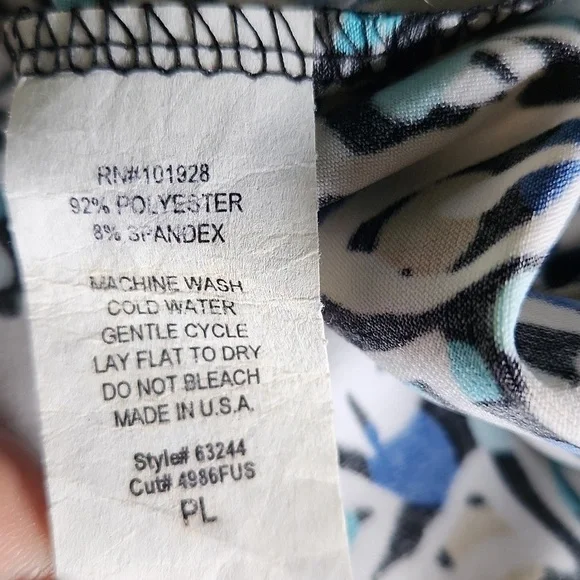 Dress Barn Blue and white floral skirt - Picture 9 of 9